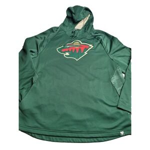 Fanatics NHL Minnesota Wild Green Hoodie Men's 2XL